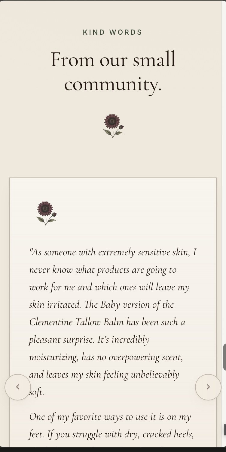 Clementine Tallow Balm, mobile view 2