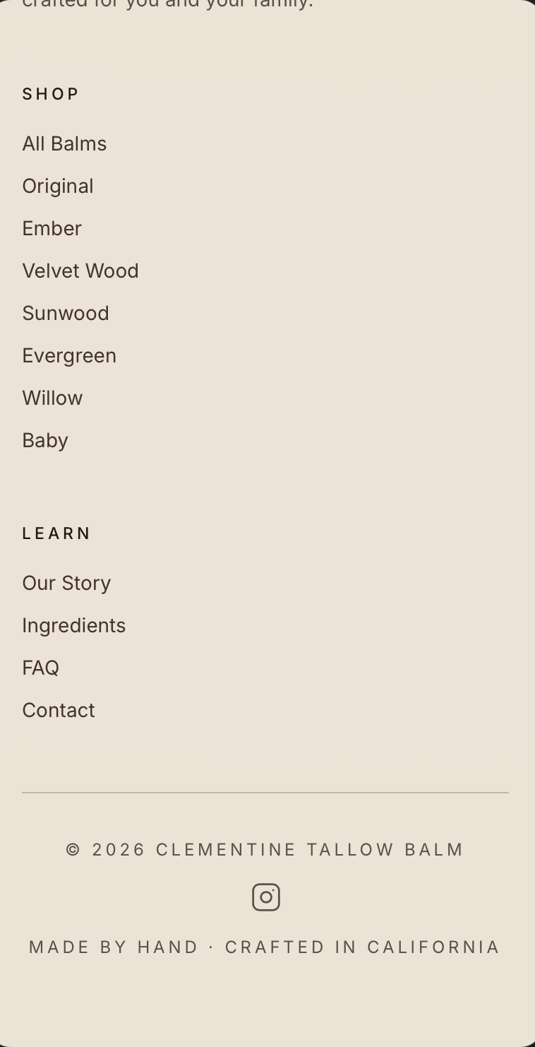 Clementine Tallow Balm, mobile view 3