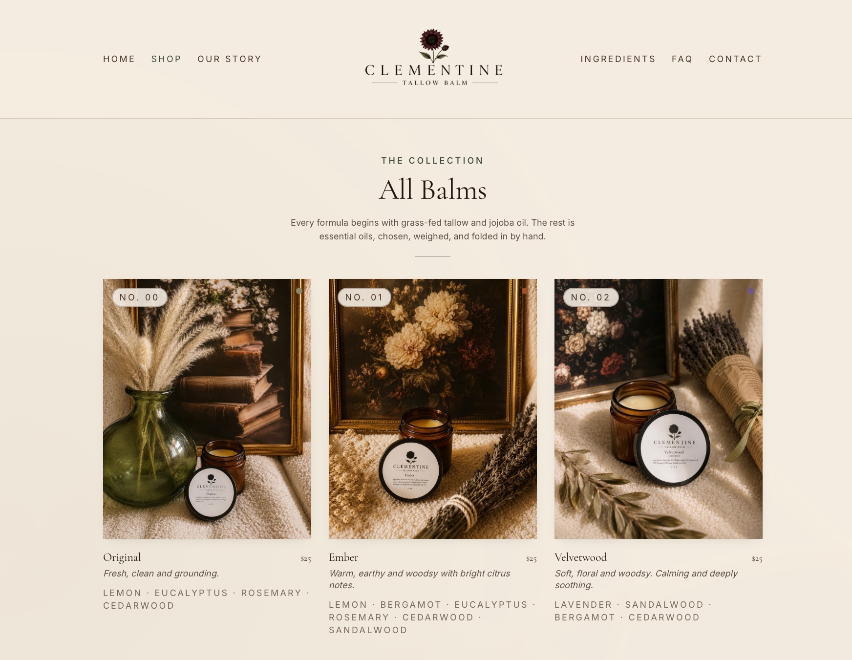 Clementine Tallow Balm, The Collection 1